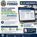 📢 Lei sancionada em Fernão amplia transparência na saúde pública