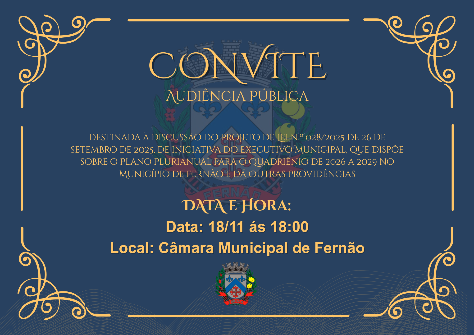 Convite para Audiência Pública