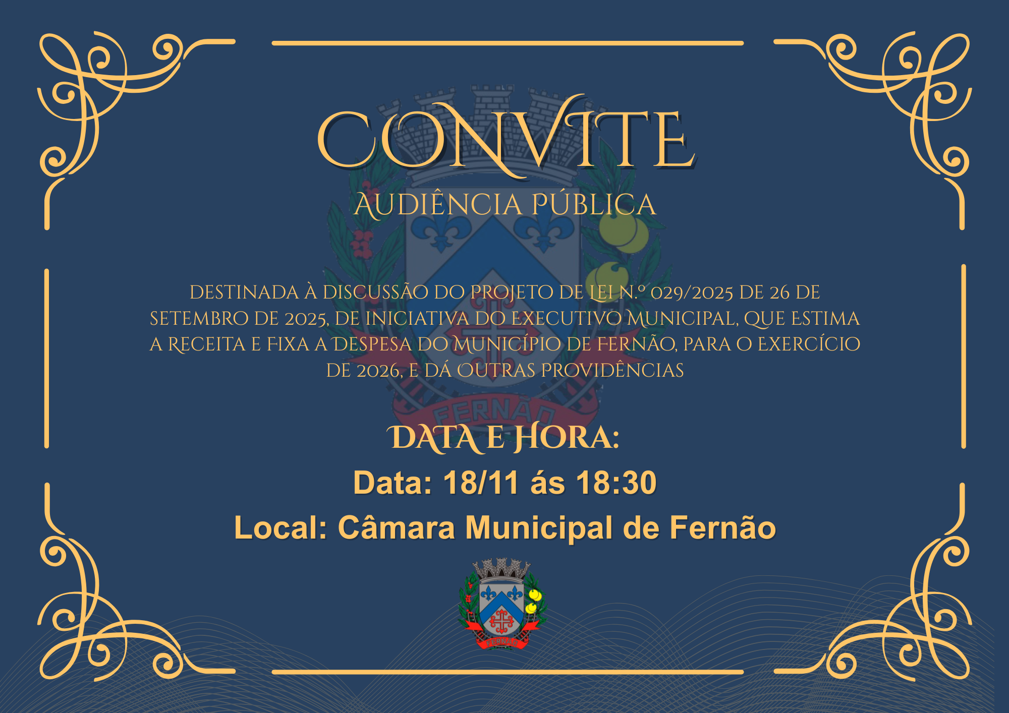 Convite para Audiência Pública