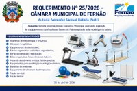 Requerimento busca melhorias para o Centro de Fisioterapia de Fernão