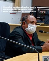 Vereador "Barba" pede alteração para mão única de direção da rua José Sevilha Filho no centro de Fernão.