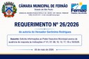 Vereador solicita informações sobre saúde, infraestrutura, servidores e desenvolvimento econômico em Fernão